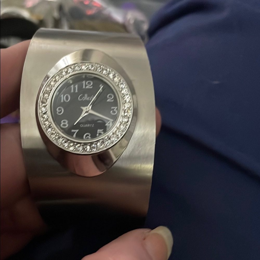 Silver Wearable Watch